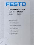 Festo Magnetventil CPV18-M1H-5LS-1/4 + MSEB-3-24V DC 163190 UNUSED & OVP