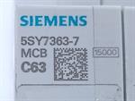 Siemens Leitungsschutzschalter 5SY7363-7 MCB C63 + 5ST301.AS TOP ZUSTAND