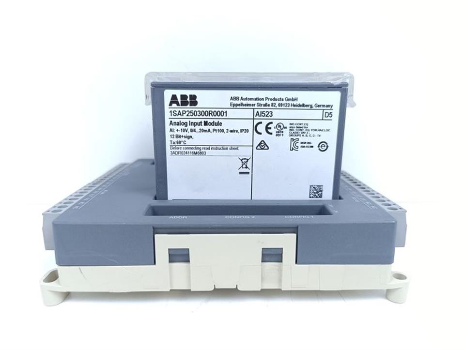 ABB 1SAP250300R0001 Analog Input Module AI523 D5 07AI91-AD TESTED NEUWERTIG