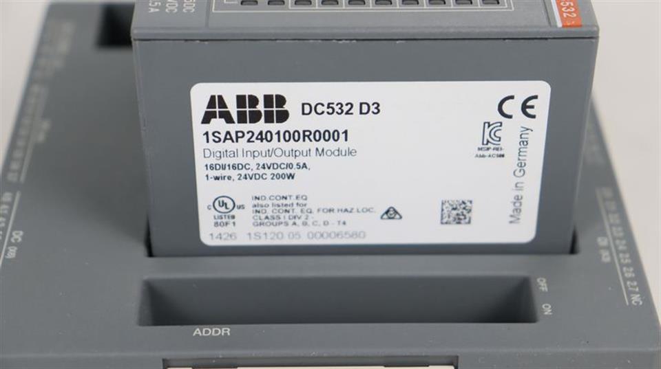 ABB 1SAP800300R0010 07DC91-AD A2 1SAP240100R0001 DC532 D3 UNUSED