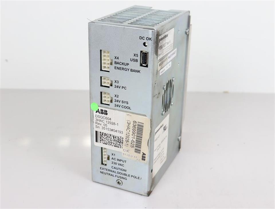 ABB DSQC604 3HAC 12928-1 powerbox PBSE1027 Stromversorgung 230V TOP ZUSTAND