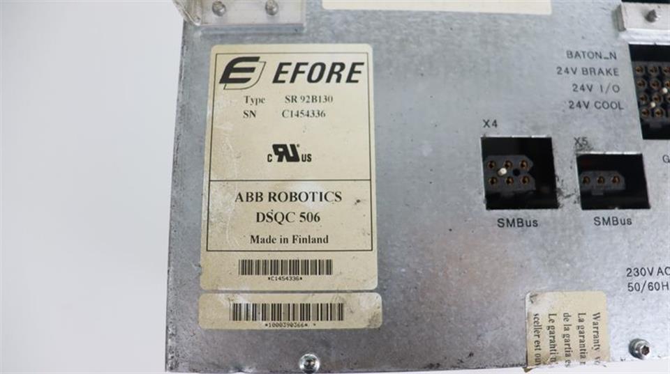 ABB EFORE Power Supply DSQC 506 3HAC 4297-1 Rev.Nr. 05 ABB ROBOTICS