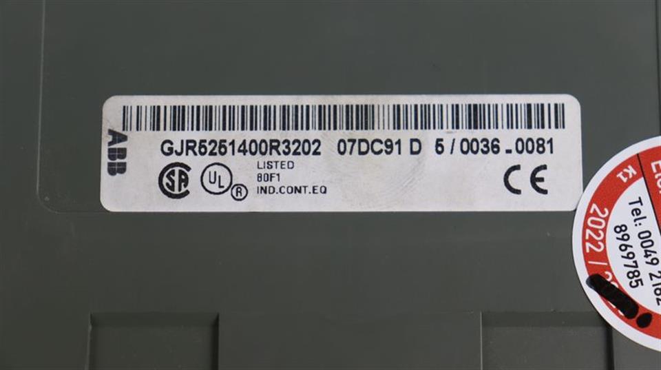 ABB GJR5251400R3202 07DC91 D L0055994 TESTED TOP ZUSTAND