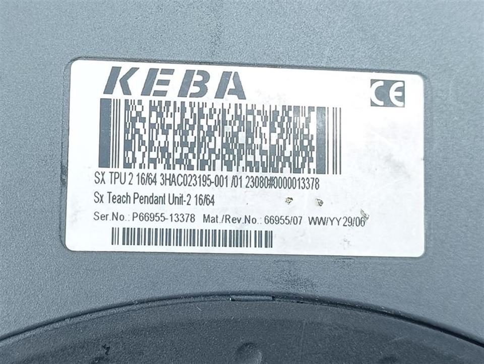 ABB KEBA Sx Teach Pendant Unit-2 16/64 SX TPU 2 3HAC023195-001 /01