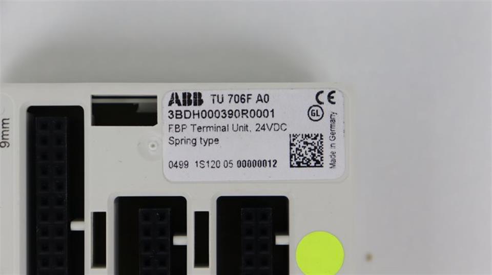 ABB TU 706F A0 Terminal Unit 3BDH000390R0001 TOP ZUSTAND
