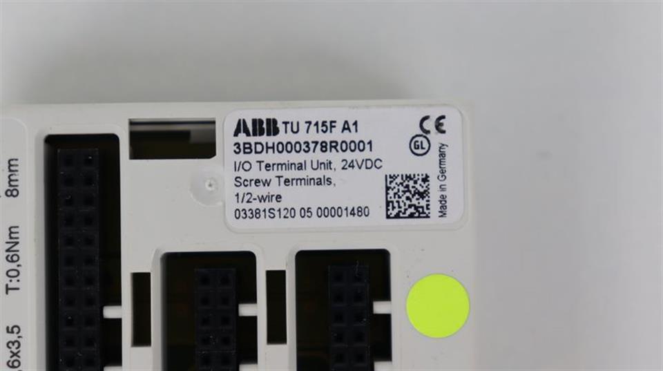 ABB TU 715F A1 Terminal Unit 3BDH000378R0001 TOP ZUSTAND