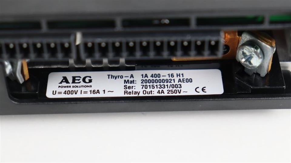 AEG Thyristor-Leistungssteller Thyro-A 1A 400-16 H1 400V 16A TOP ZUSTAND