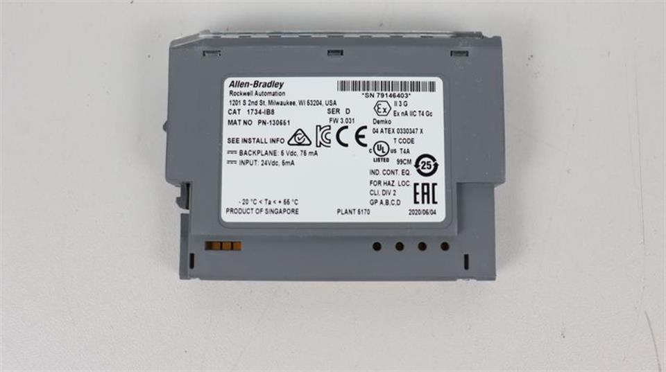 Allen Bradley 1734-IB8 D PN-130651 I/O 8 Point Digital Input Modul UNUSED & OVP