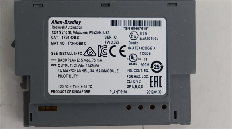 Allen Bradley 1734-OB8 Ver. C 1734-OB8C Modul Module UNUSED & OVP