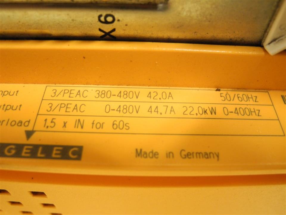 ALSTOM Cegelec Converteam Alspa MV1000 ALSPA MV 1047 400V 44,7A 22kW TESTED TOP ZUSTAND