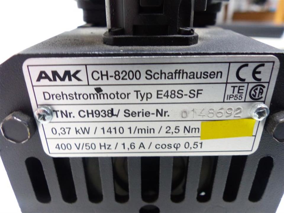 AMK E48S-SF 0,37kW / 1410 1/min / 2,5Nm Servomotor UNBENUTZT UNUSED