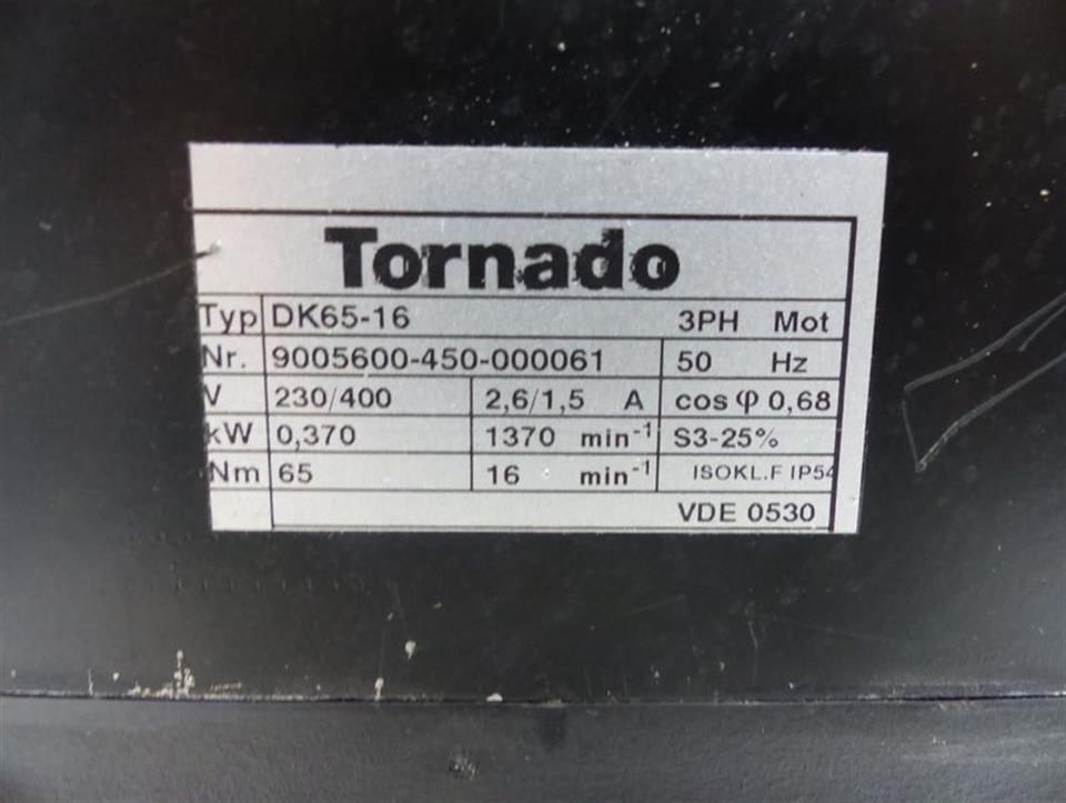 AMK Tornado DK65-16 3PH Motor 0.37KW Getriebe Motor UNUSED UNBENUTZT
