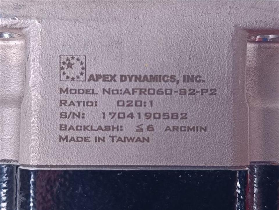 APEX AFR060-S2-P2 RATIO: 020:1 TOP ZUSTAND