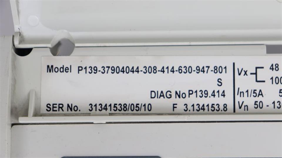 AREVA ALSTOM MICOM P139 P139-37904044-308-414-630-947-801 TOP