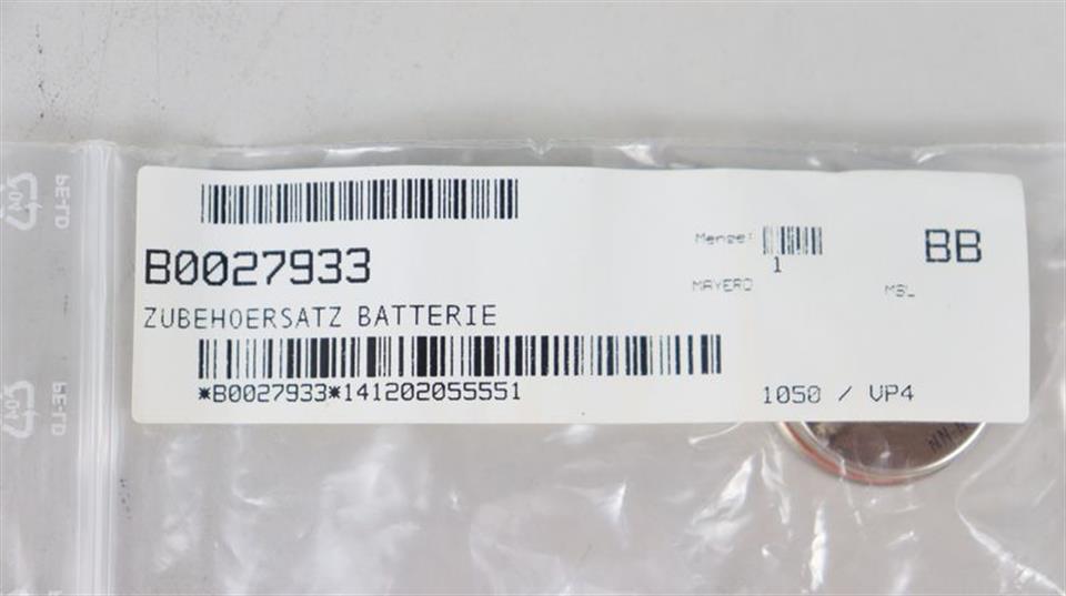 B0027933 Zubehörsatz Batterie UNUSED & OVP