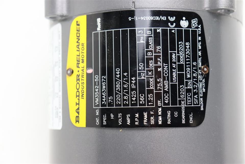 Baldor AC Servomotor VM3542-50 TOP ZUSTAND