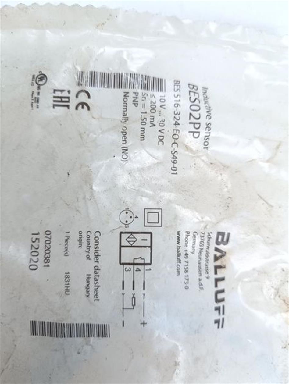 Balluff BES02PP BES 516-324-EO-C-S49-01 UNUSED & OVP