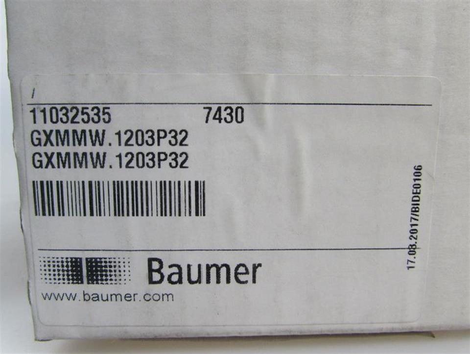 Baumer GXMMW.1203P32 101802955 10-30VDC 5%RW UNUSED OVP