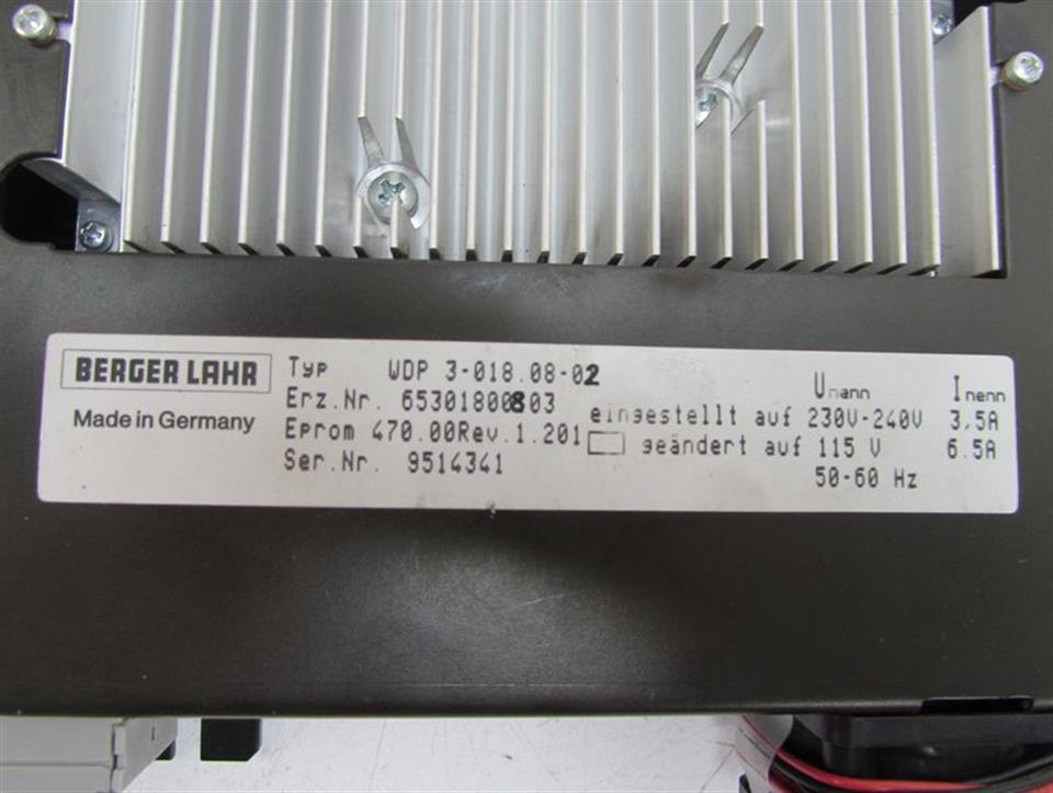 Berger Lahr WDP3-018 WDP 3-018.08 WDP 3-018.08-02 65301800803 Tested Top Zustand