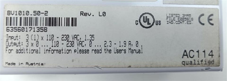 B&R Acopos 1010 8V1010.50-2 TESTED & TOP ZUSTAND