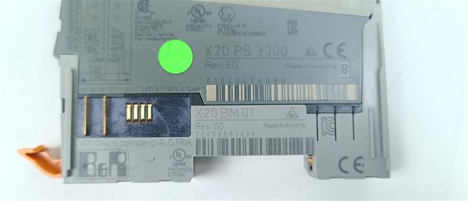 B&R X20 PS 3300 Rev.E0 Einspeisemodul + X20 BM 01 Rev.G0 NEUWERTIG