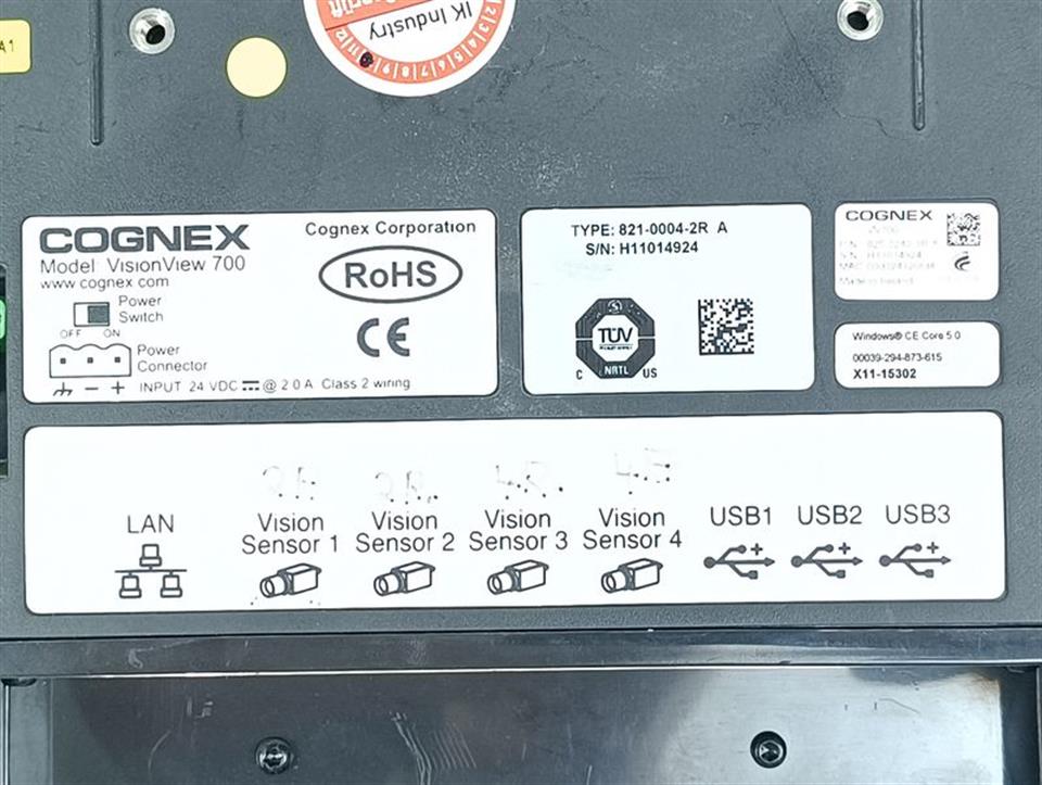 COGNEX VISION VIEW 700 821-0004-2R TESTED & TOP ZUSTAND