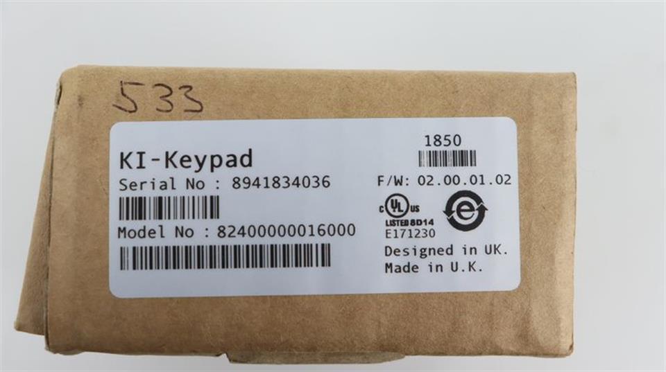 Control Techniques KI-Keypad 82400000016000 F/W: 02.00.01.02 UNUSED & OVP
