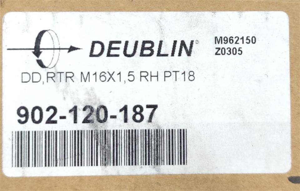 DEUBLIN 902-120-187 Drehdurchführung UNUSED & OVP