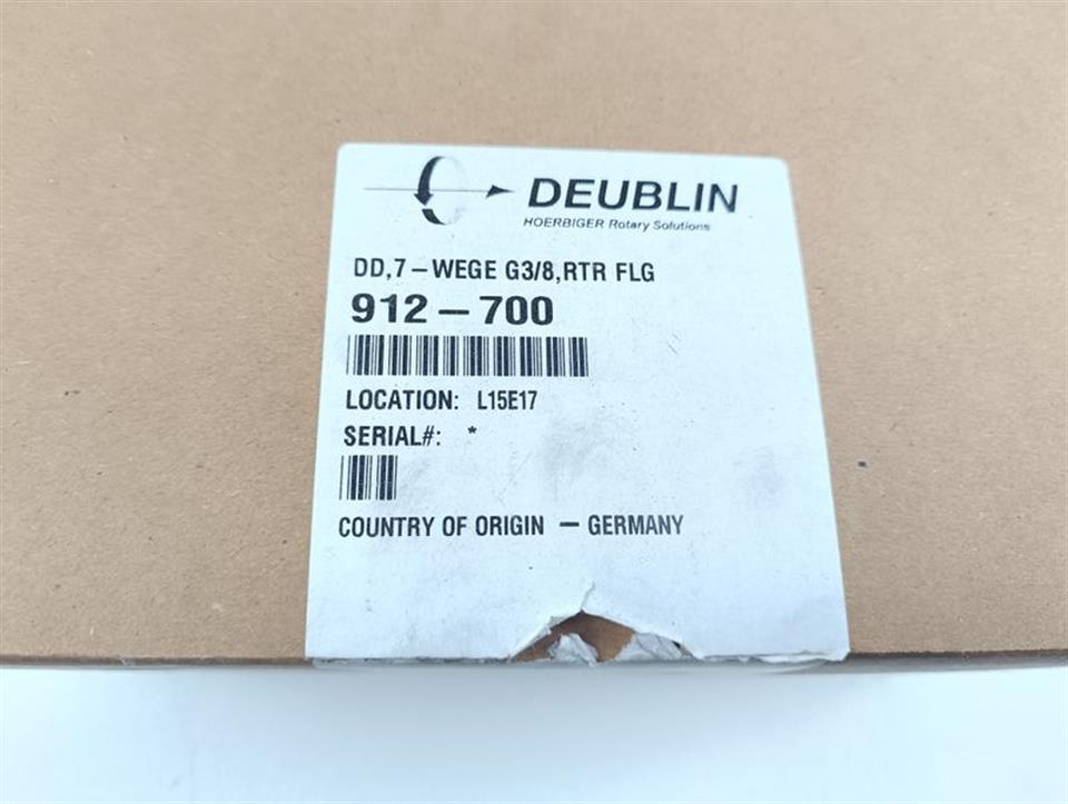 DEUBLIN Drehdurchführung 912-700 268378 / G1005 UNUSED & OVP