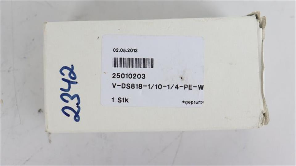 Druckschalter DS18-C V-DS818-1/10-1/4-PE-W 25010203 NEUWERTIG & OVP