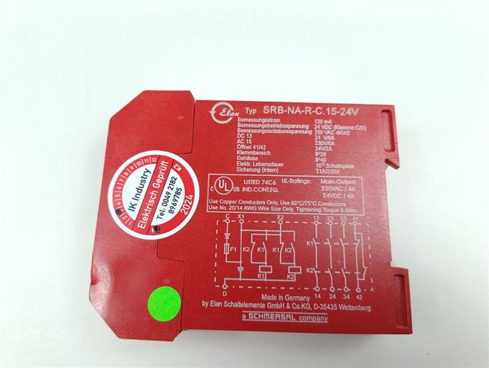Elan SRB-NA-R-C.15-24V 120mA TESTED & NEUWERTIG