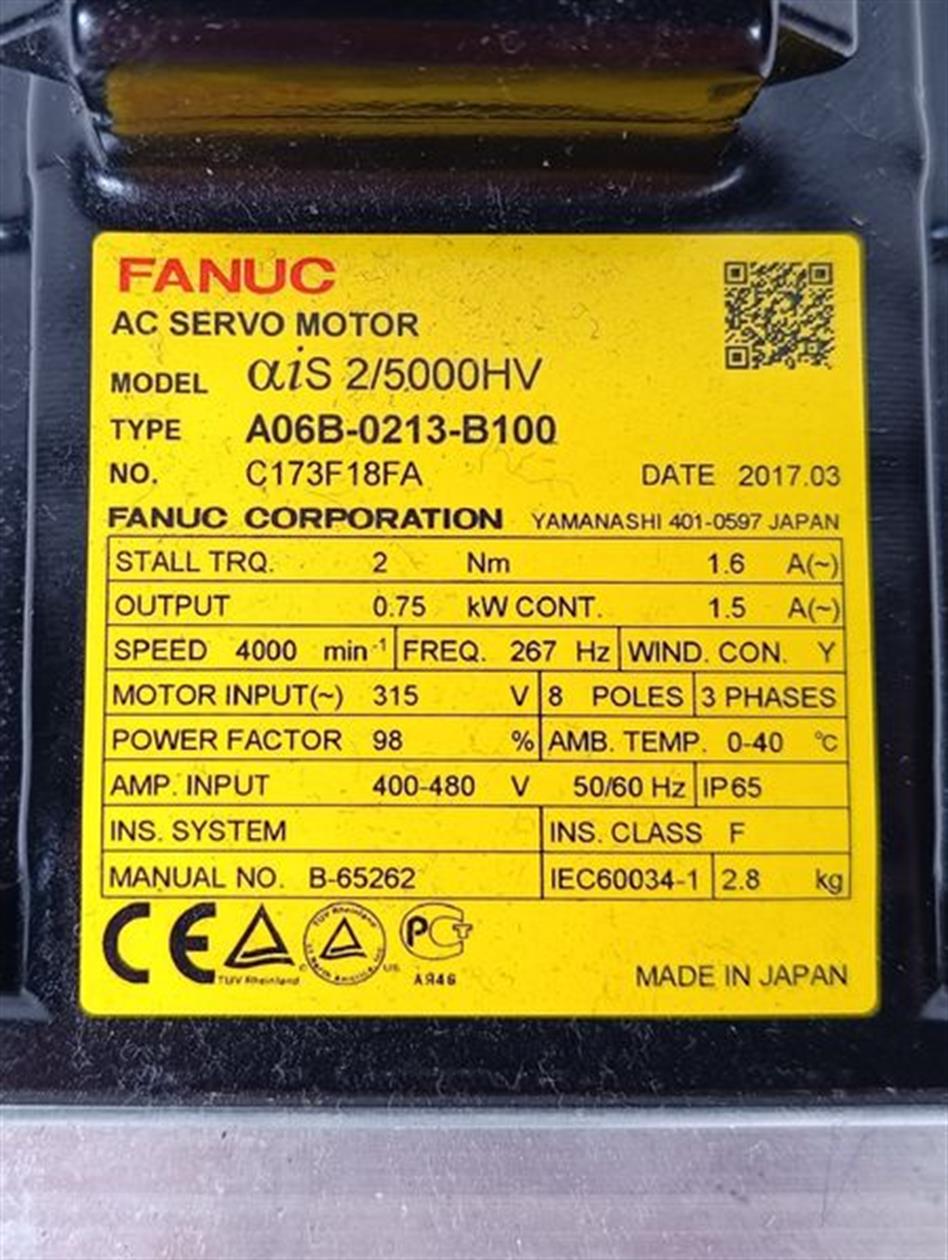 Fanuc A06B-0213-B100 + Pulsecoder A860-2000-T301 + HFUC-20-50-2UH-SP NEUWERTIG