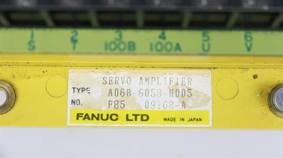 Fanuc A06B-6058-H005 AC Servo Amplifier