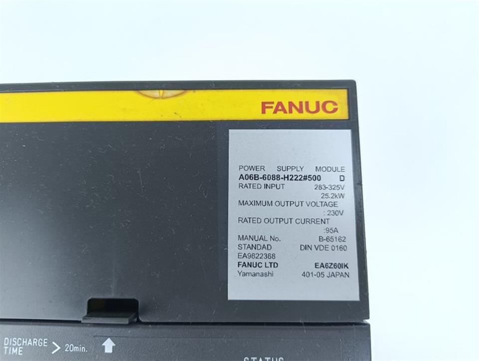 FANUC A06B-6088-H222#500 Servo Amplifier Module Ver D TOP ZUSTAND