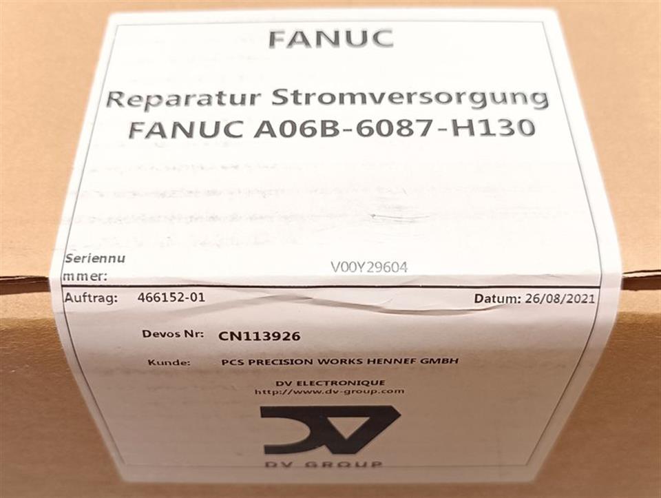 Fanuc Power Supply Module A06B-6087-H130 GENERALÜBERHOLT & SEALED