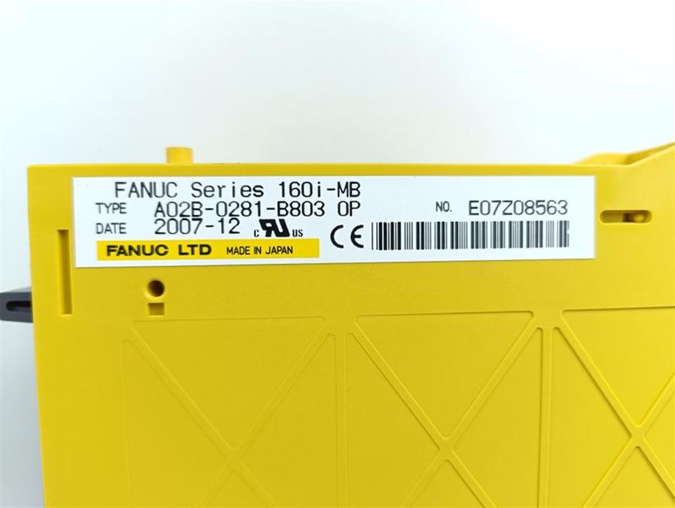 Fanuc Series 160i-MB A02B-0281-B803 OP A16B-3200-0420 A16B-2203-0754 UNUSED & OVP & SOFTWARE