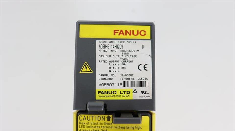 Fanuc Servo Amplifier Module A06B-6114-H209 Version D TOP ZUSTAND