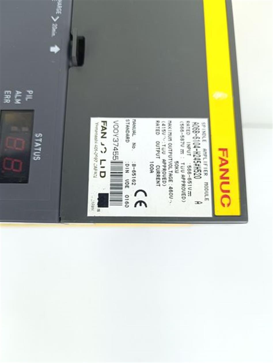 Fanuc Spindle Amplifier Module A06B-6104-H245#H520 A06B-6104-H245