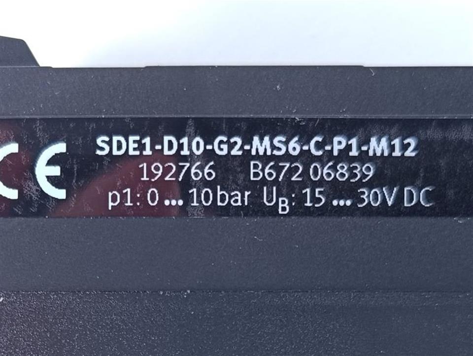 Festo Drucksensor SDE1-D10-G2-MS6-C-P1-M12 192766 UNUSED & OVP