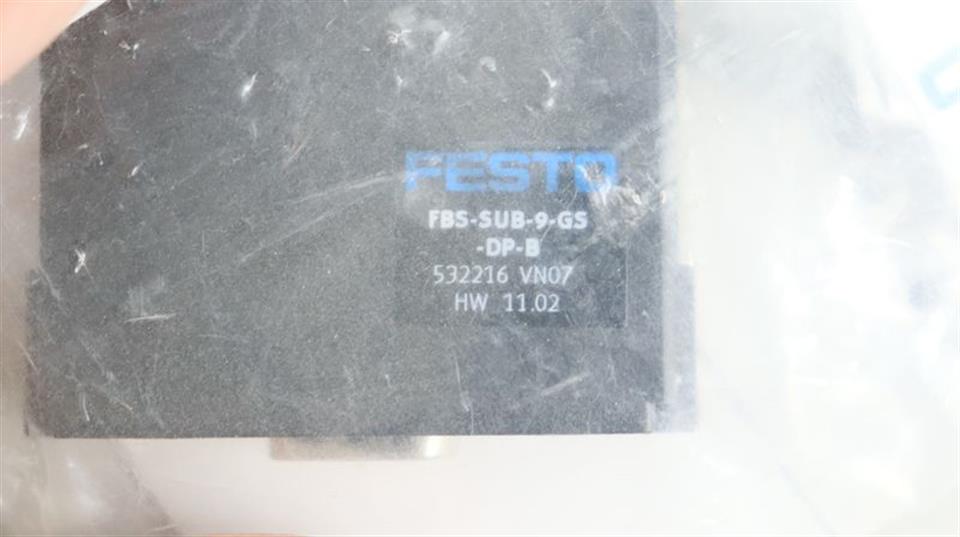 FESTO FBS-SUB-9-GS-DP-B 532216 VN07 HW 11.02 UNUSED OVP & SEALED