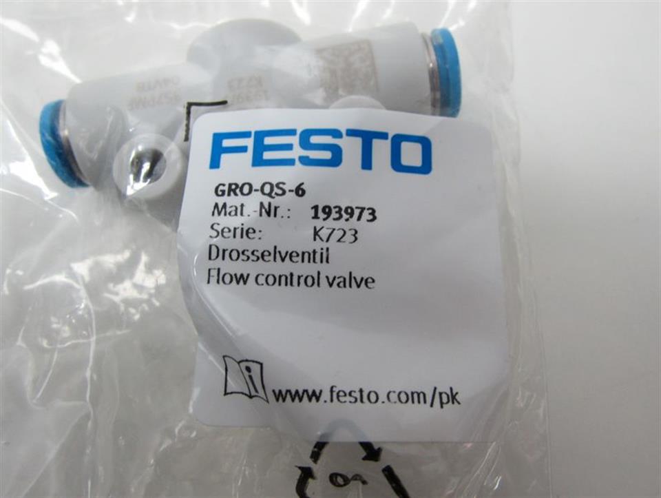 Festo GRO-QS-6 193973 Drosselventil UNUSED OVP