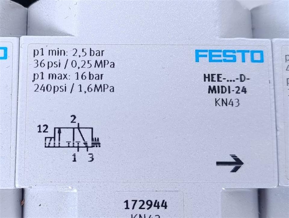 FESTO HE-...-D-MIDI + HEE-...-D-MIDI-24 + HEL-...-D-MIDI... FULL LIST IN TEXT