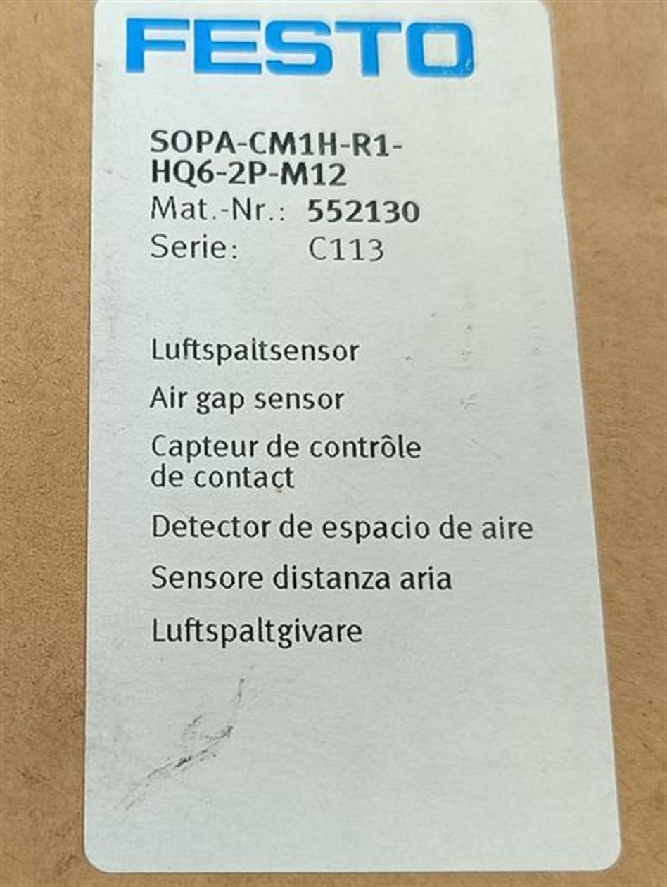 Festo Luftspaltsensor SOPA-CM1H-R1-HQ6-2P-M12 552130 UNUSED & OVP