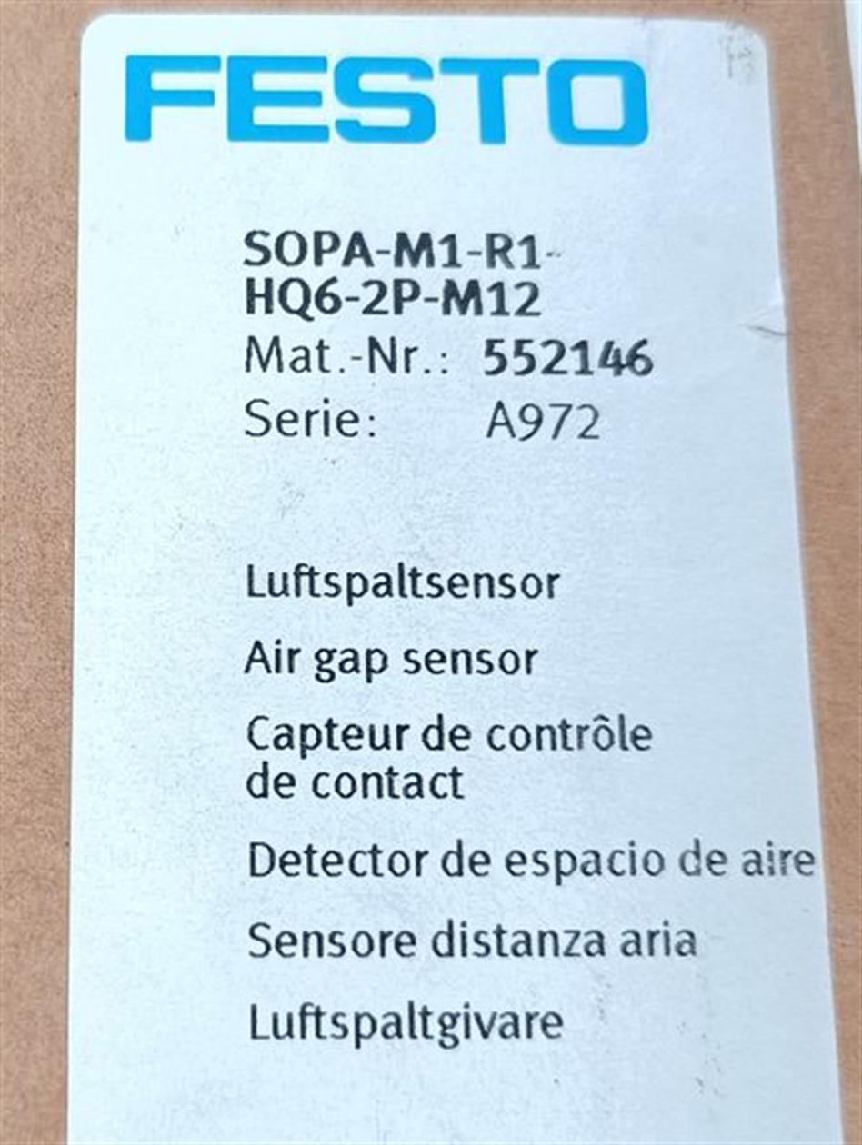 Festo Luftspaltsensor SOPA-M1-R1-HQ6-2P-M12  552146 UNUSED & OVP