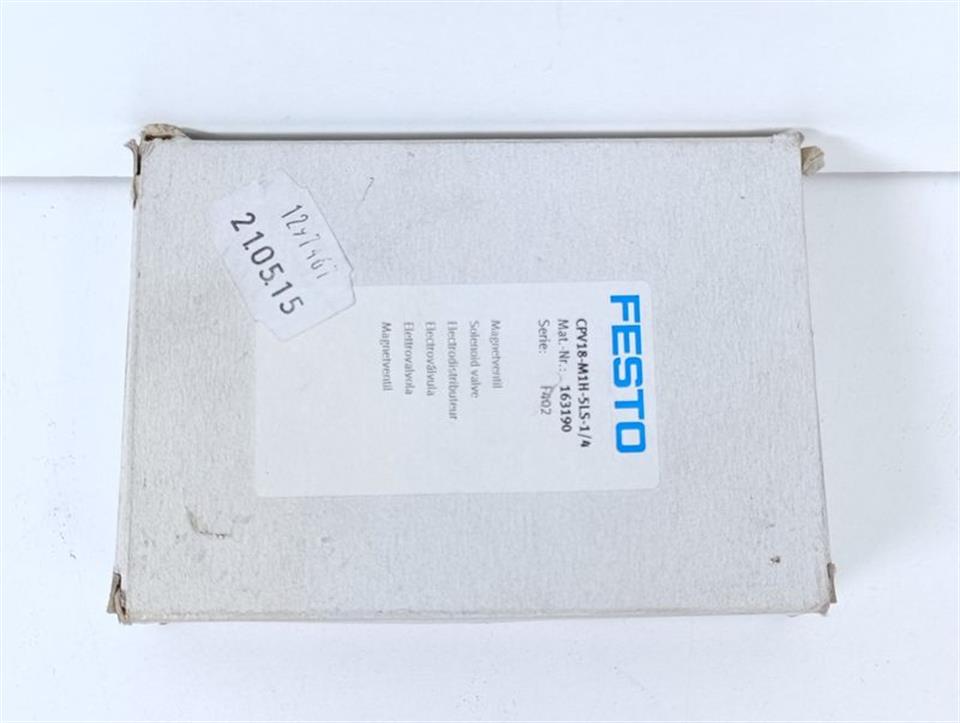 Festo Magnetventil CPV18-M1H-5LS-1/4 + MSEB-3-24V DC 163190 UNUSED & OVP