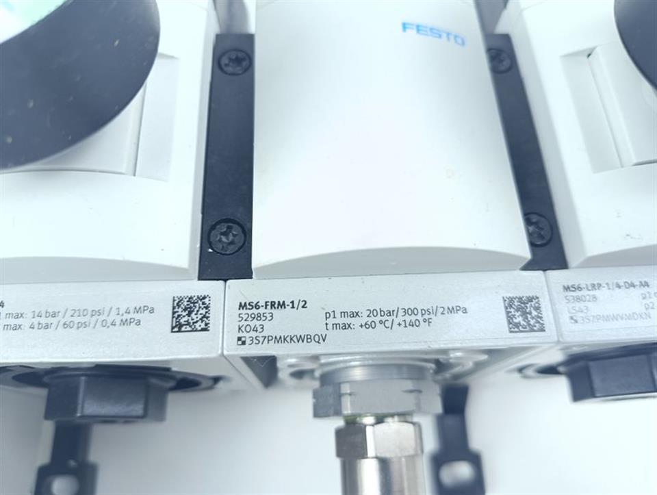 Festo MS6-LFM-1/4-A-U-V-HF-DA +MS6-LRP-1/4-D5-A4 +MS6-FRM-1/2 +MS6-LRP-1/4-D4-A4
