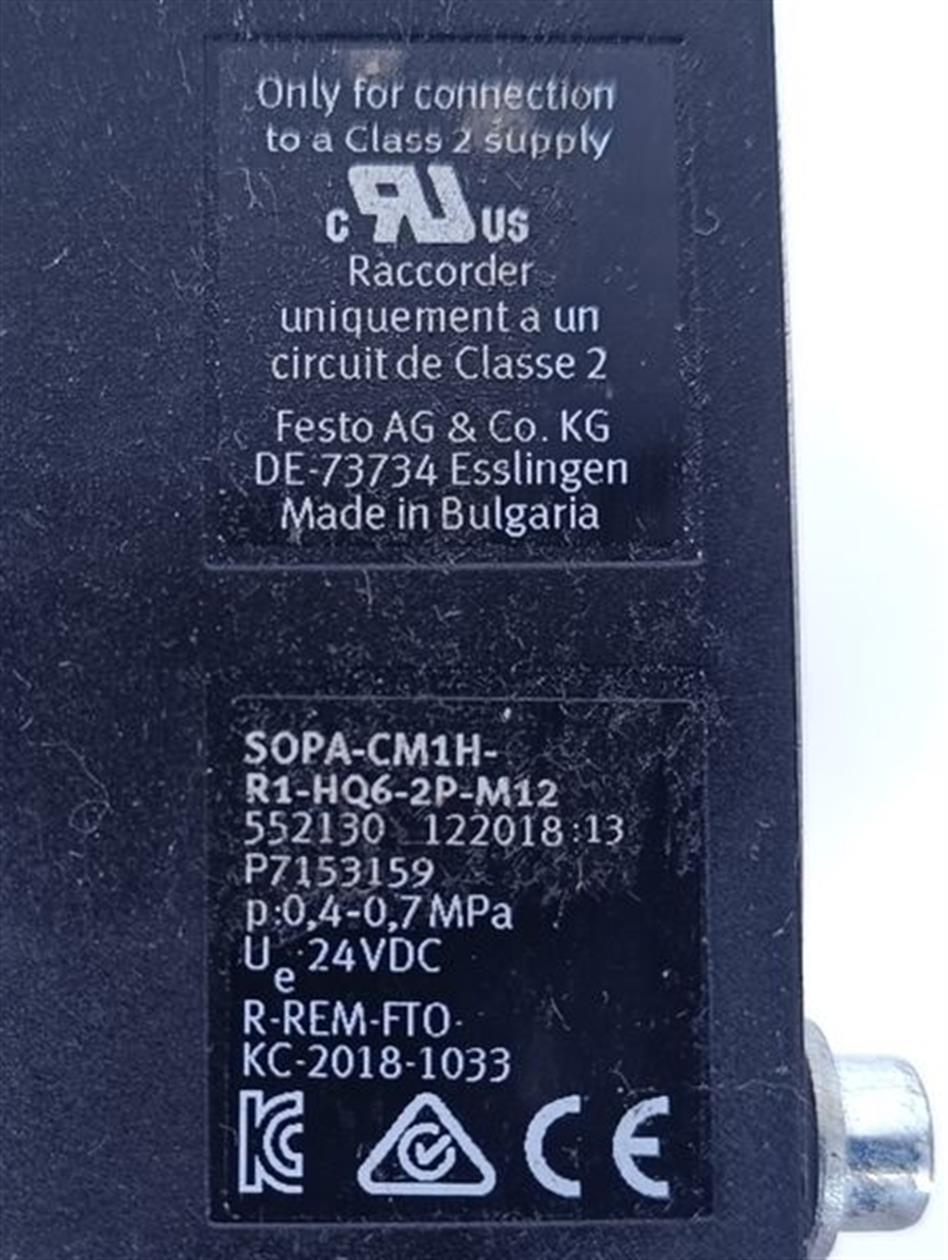 FESTO SOPA-CM1H-R1-HQ6-2P-M12 552130 TOP ZUSTAND
