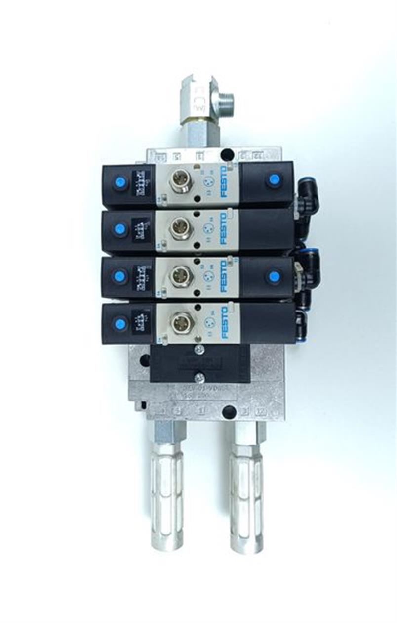 Festo Ventilinsel VSVA-B-M52-AH-A1-1R5L + VSVA-B-P53E-H-A1-1R5L TOP ZUSTAND