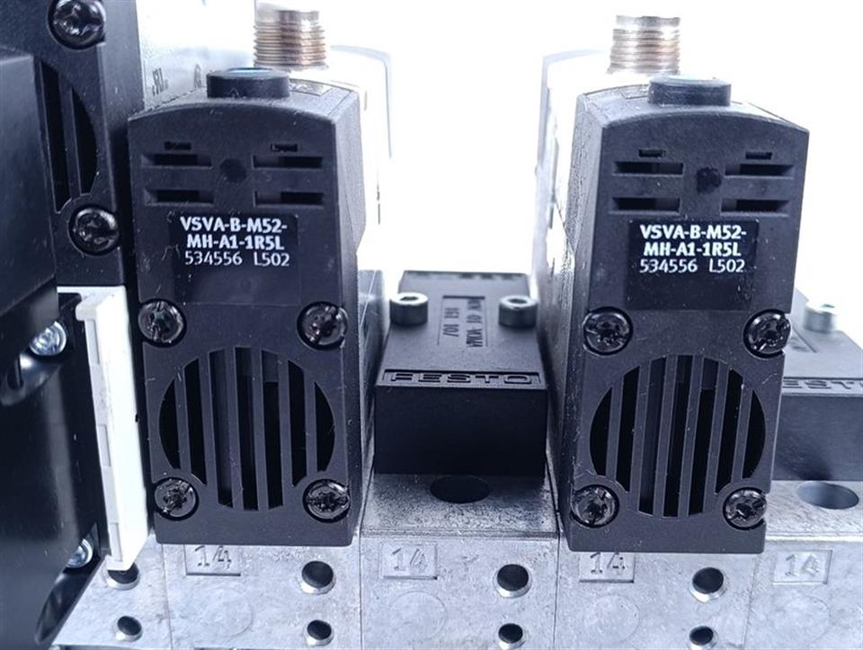 FESTO VSVA-B-M52-MH-A1-1R5L + NEV-01-VDMA + VABF-S3-1-R3C2-C-10 TOP ZUSTAND