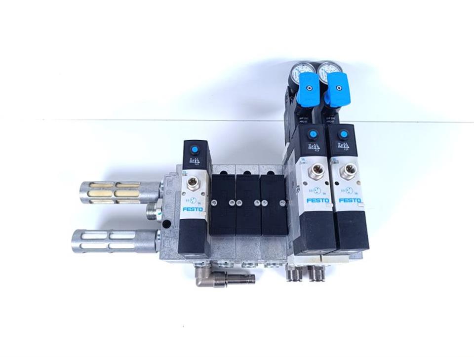 FESTO VSVA-B-M52-MH-A1-1R5L + NEV-01-VDMA + VABF-S3-1-R3C2-C-10 TOP ZUSTAND